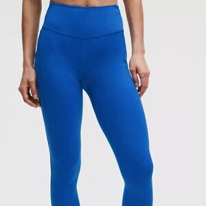 Fleece Galactic Cobalt Fast and Free High-Rise Tight 28" 5 Pocket